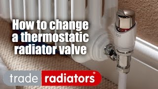 How To Change a Thermostatic Radiator Valve [upl. by Brigit964]