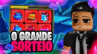 🤍 BLOX FRUITS AO VIVO 🐉 O GRANDE SORTEIO DE FRUTAS 🤍 [upl. by Otreblasiul]