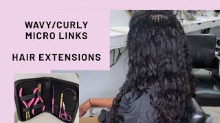 Wavycurly MICRO LINK EXTENSIONS [upl. by Aerdnuahs254]