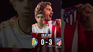 GETAFE 0 X 3 ATLÉTICO MADRID GRIEZMANN FAZ HATTRICK atleticomadridgetafegriezmannlaliga [upl. by Dierolf]