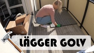 LÄGGER NYTT GOLV  vlogg [upl. by Lawtun]