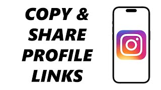 How To Copy Instagram Profile Link [upl. by Adahsar686]