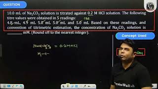 100 mL of \Na2CO3 \ solution is titrated against 02 M HCl solution The following titre va [upl. by Anahsit115]