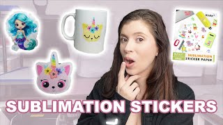 How to use sublimation sticker paper [upl. by Odnomar603]