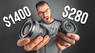 SAMYANG 24MM F28 AF vs SONY GM 24MM F14  SONY FULL FRAME LENS REVIEW [upl. by Yesllek885]