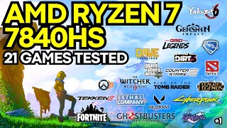 AMD Ryzen 7 7840HS Gameplay Benchmarks 21 Games Tested [upl. by Delastre782]