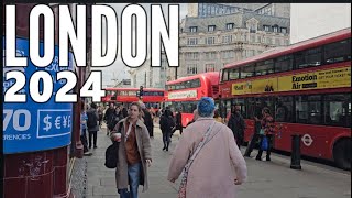 London City Walk Tour 2024  Oxford Street  4K HDR [upl. by Ysac]