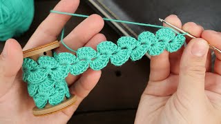 Crochet lace ribbon  Crochet lace tape pattern tutorial [upl. by Kaile]