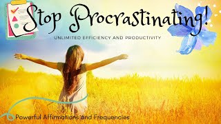 ❋ Stop Procrastinating  Efficiency  Energy  Productivity  Success  Luck  Gentle Rain Sounds [upl. by Gnilhsa]