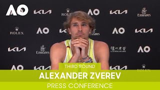 Alexander Zverev Press Conference 3R  Australian Open 2022 [upl. by Snah]