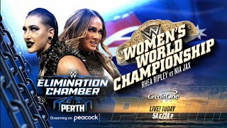 Rhea Ripley vs Nia Jax Elimination Chamber 2024 Full Match [upl. by Sarilda]