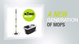 Kong Mop  Spinning mop and bucket with wheels [upl. by Nosilla]