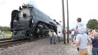 Steam Locomotive stops in Prairie du Rocher [upl. by Boser45]