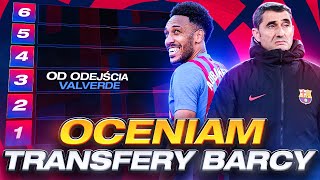 ⚽ OCENIAM TRANSFERY FC BARCELONY OD ODEJŚCIA ERNESTO VALVERDE ⚽ TIERLISTA [upl. by Brecher]