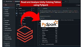 Read and Analyse Unity Catalog Tables using PySpark [upl. by Enylhsa]