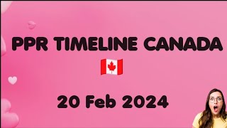 Todays PPR timeline 🇨🇦  20 Feb 2024 [upl. by Kane]