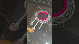 Flower Wall Hanging Craft short youtubeshort reel viral trending diycrafts wallhanging [upl. by Ardnama]