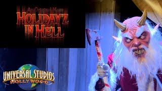 Holidayz In Hell 4K POV Halloween Horror Nights Universal Studios Hollywood [upl. by Dorrahs]