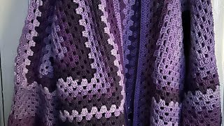 ADULT HEXAGON CARDIGAN LONG METELLUS CROCHET [upl. by Annad]