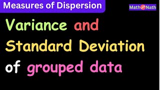 Variance and Standard Deviation of Grouped Data  Variance  Standard Deviation  Statistics [upl. by Allerbag]