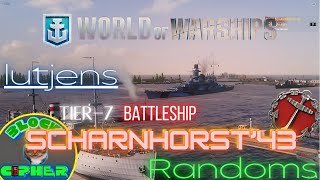 RankedTier7 SCHARNHORST 43Lutgens  World of Warships [upl. by Upali]