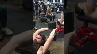 130 lb dumbbell pullovers to failure [upl. by Monty]