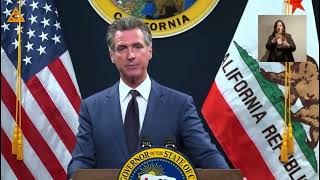 Gavin Newsom explains how CA moved from 100 bil surplus to a significant deficit Climate Change [upl. by Nosnorb]