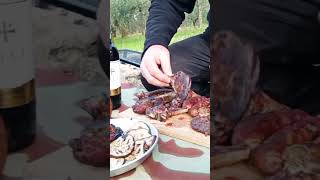 Bushcraft Cooking 🔥 Authentic Italian Mixed Grill ASMR [upl. by Blankenship]