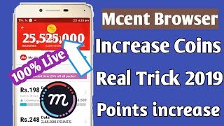 Mcent Browser Hidden Points increase 2019Mcent Real Points increase kareMoblie recharge [upl. by Ainafets533]