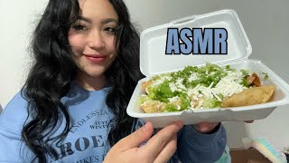 ASMR comiendo flautas crujientes de pollo cochinita y queso 😋 [upl. by Assilen]