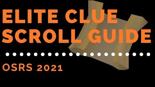 OSRS 2021  With A Name Like That Youd Expect A Little More Than Just  Elite Clue Scroll Guide [upl. by Grover]