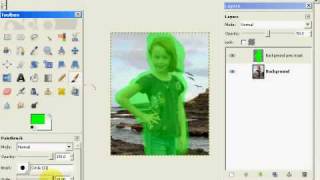 GIMP TUTORIAL ENLARGING IMAGES WITH LIQUID RESCALE [upl. by Gypsie]