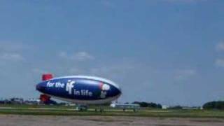 MetLife Blimp Snoopy One Taking Off 6108 [upl. by Carisa]