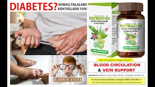 HERBAMIX Capsule  Prevent Diabetes For Vein Support amp Blood Circulation [upl. by Caro]