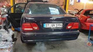 w210 e55 AMG loud exhaust with pictures [upl. by Attaynik]