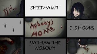 Nobodys Home  Creepypasta Speedpaint  Nathan the Nobody [upl. by Senga]