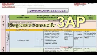 La progression annuelle 3 AP 20172018  توزيع السنوي سنة 3 فرنسية [upl. by Zilvia649]