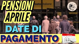 PENSIONI APRILE 👉 CALENDARIO UFFICIALE PAGAMENTI IN POSTA📆SCAGLIONATO PER COGNOMI 💶 [upl. by Geraud]