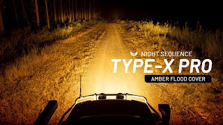 Driving Sequence  TypeX™ Pro 85 Inch LED Driving Lights Amber Flood Covers [upl. by Mcgannon]