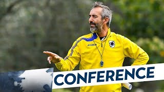 SampdoriaSassuolo la conferenza stampa di Giampaolo [upl. by Ymmat]