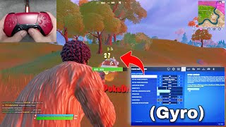 Solo vs Squads Gameplay with GYRO Aiming Setting PS5 CONTROLLER [upl. by Celene961]