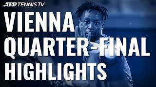 Thiem Schwartzman Berrettini amp Monfils Into SemiFinals  Vienna 2019 QuarterFinal Highlights [upl. by Fernande87]