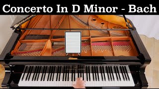 quotConcerto in D minorquot by JS Bach  Performed by David Hicken [upl. by Ltsyrk856]