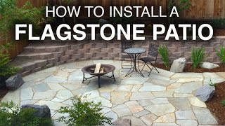 How To Install A Flagstone Patio StepbyStep [upl. by Tray234]