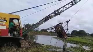 22 RB Dragline Dredging River Bed [upl. by Crane]