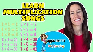 Learn Multiplication Songs for Children Times Tables Multiply Numbers 112 for Kids by Patty Shukla [upl. by Walford815]