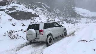 Grand Vitara 24 snow traction with BF Goodrich [upl. by Sheela]