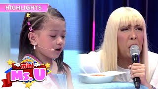 Vice Ganda challenges Mini Miss U Jewels acting skills  Mini Miss U [upl. by Llerod]