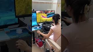 Realistic bus driving setup shortsvideo [upl. by Ynattyrb]