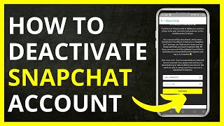 How to Deactivate Snapchat Account in 2024 [upl. by Oetomit778]